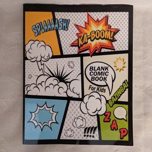 Children's Blank Superhero Comic Coloring Book